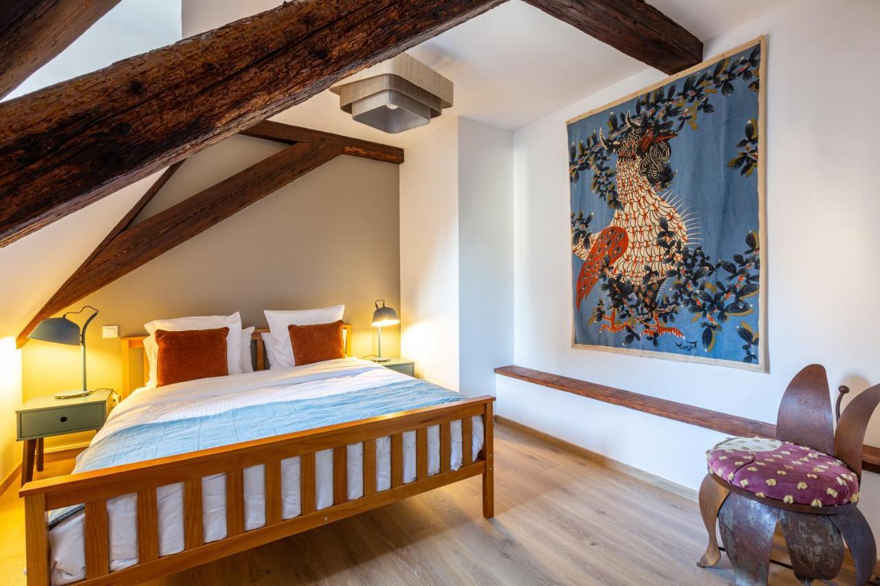 Le Rhenanus Jacques Taurellus - Appartement Duplex Au Calme - Centre Ville - Parking Gratuit Selestat Luaran gambar